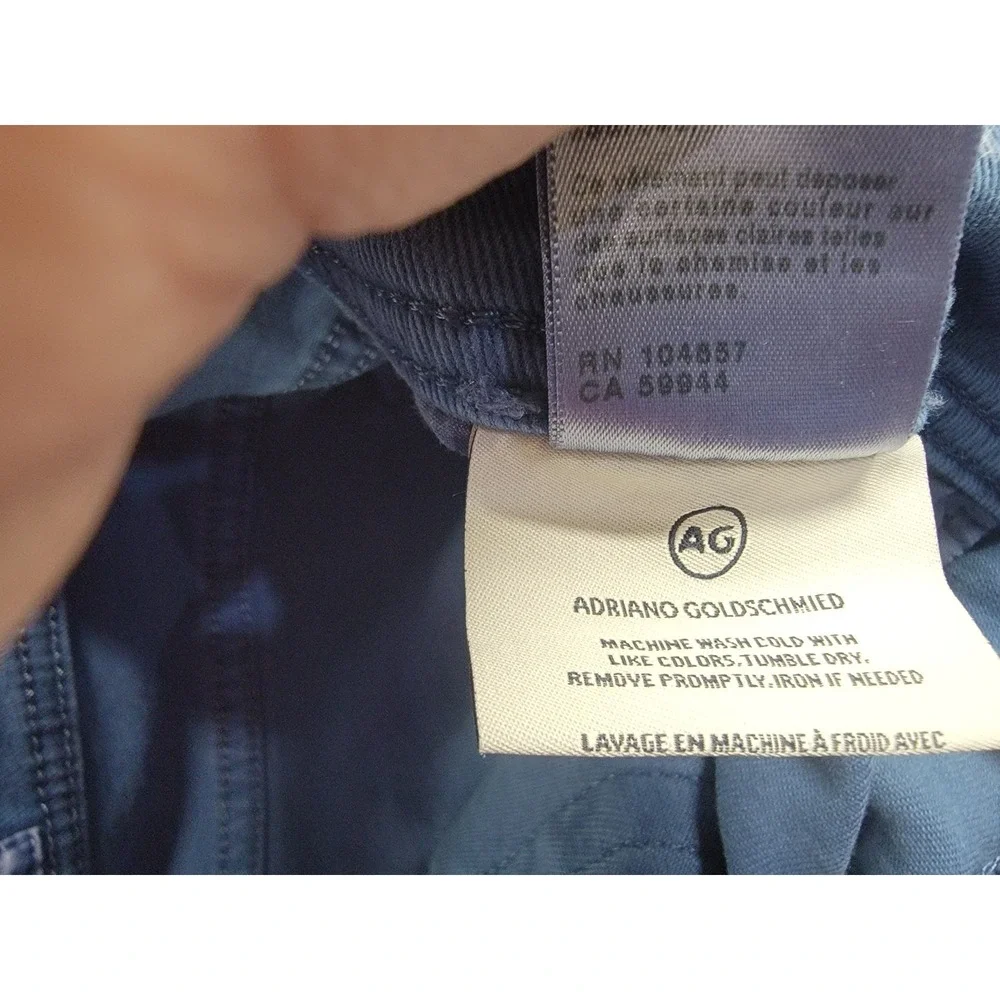 AG Adriano Goldschmied jeans: Everett Slim Straight, Dyed Blue‎ Men's 36x33